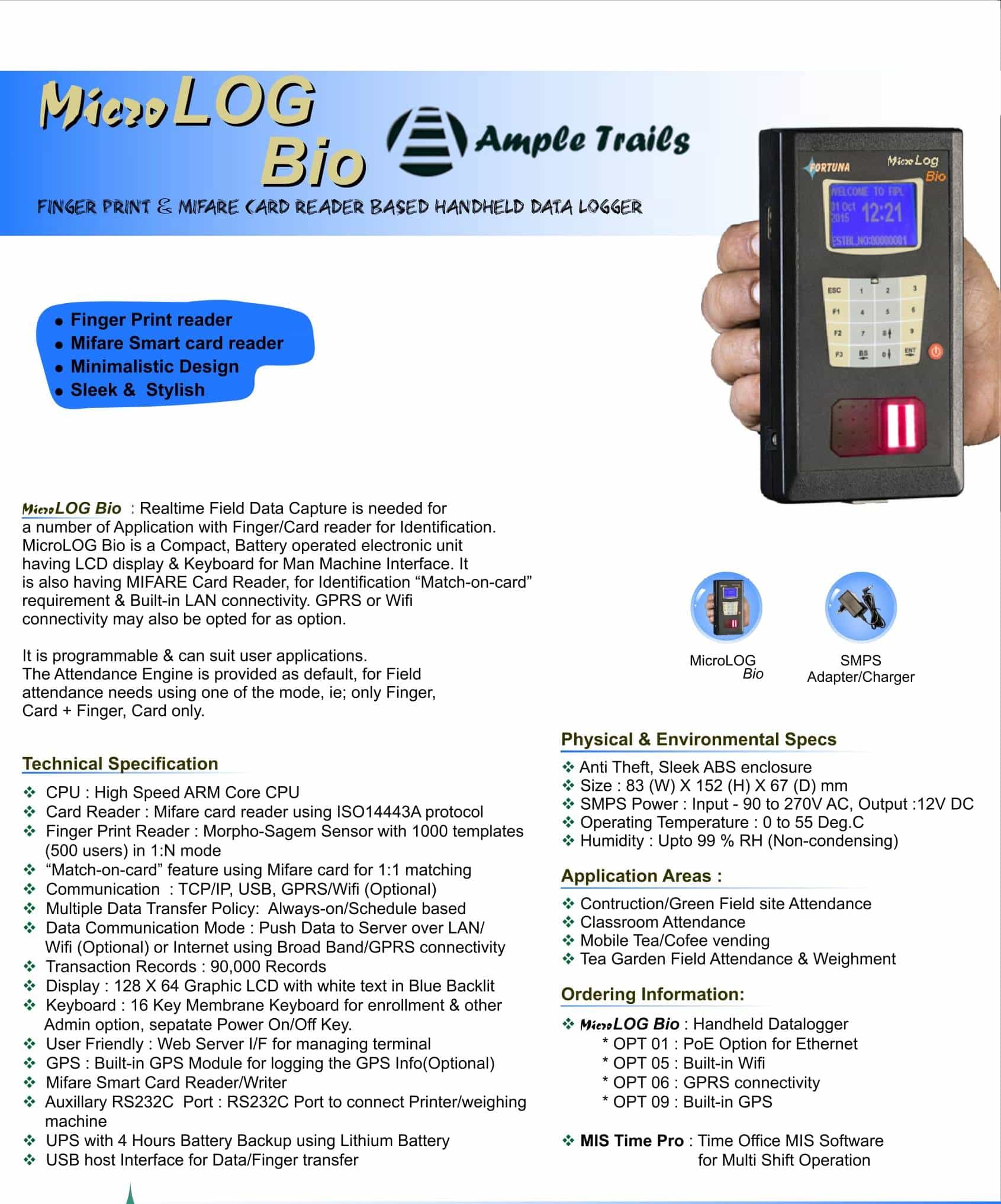 handheld biometric device