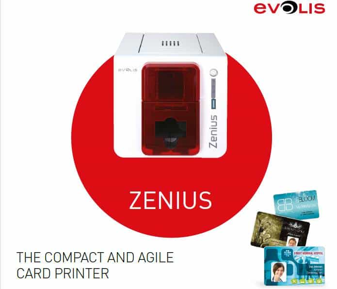 Evolis PVC Card Printer Zenius card printer