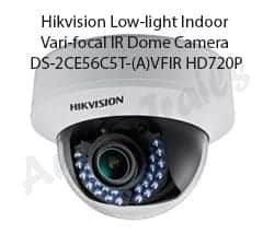 Hikvision Low-light Indoor Vari-focal IR Dome Camera DS-2CE56C5T-(A)VFIR HD720P