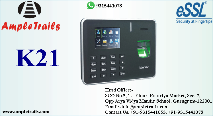 Biometric Time Attendance machine with centralized data access K21