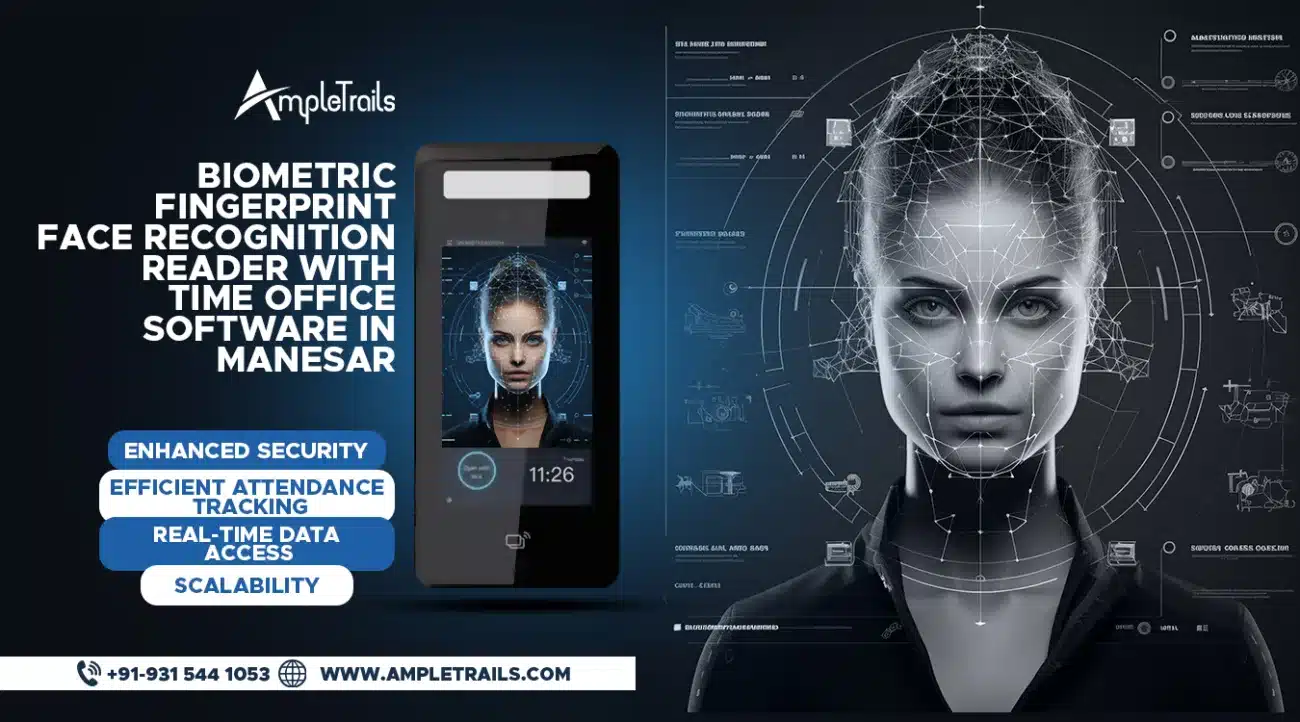 Biometric Fingerprint Face Recognition Reader with Time Office Software in Manesar