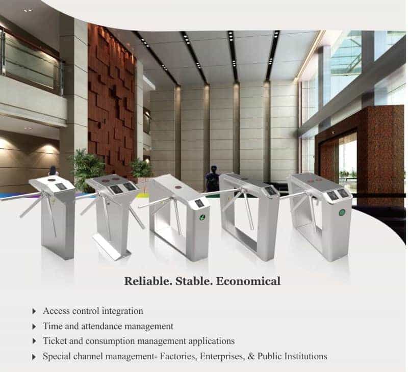 Turnstile Inbuilt Access Control System