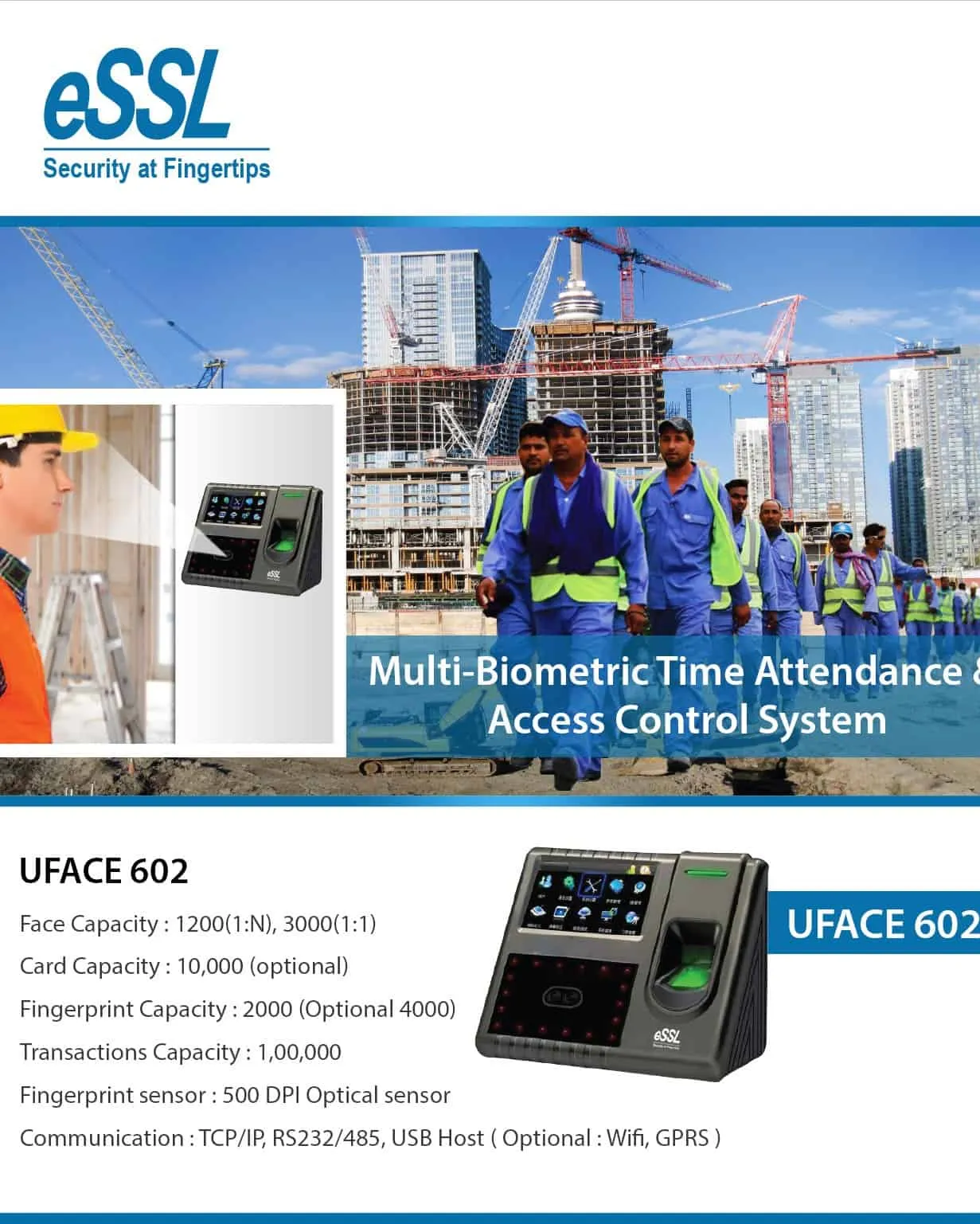 Face Biometric Time & Attendance Access Control