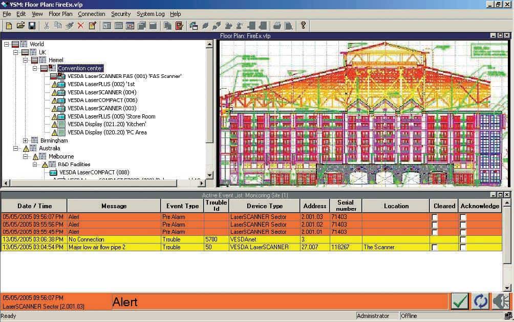SMOKE DETECTION SYSTEM FOR SERVER ROOM (VESDA)