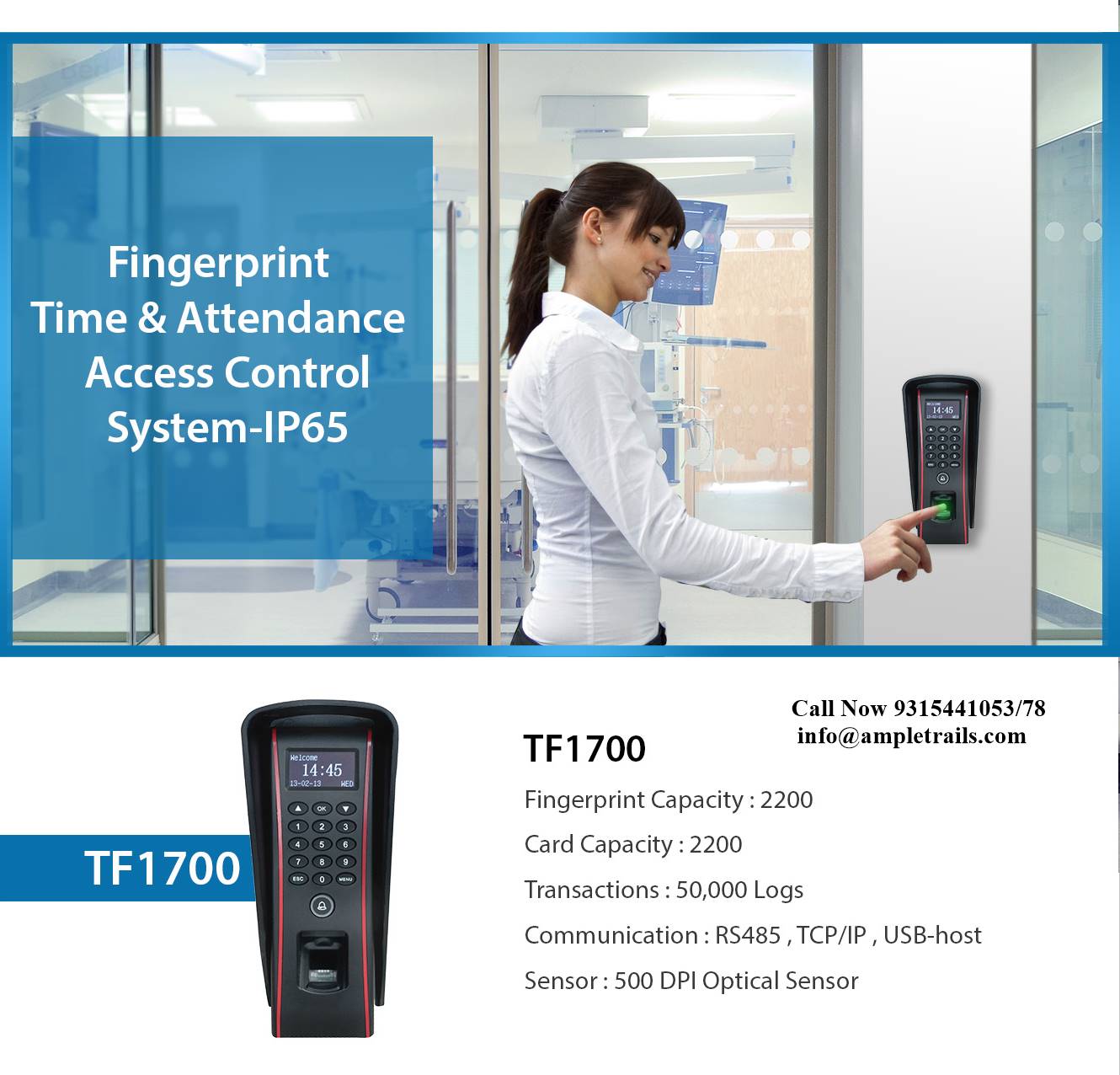 Waterproof Attendance Machine