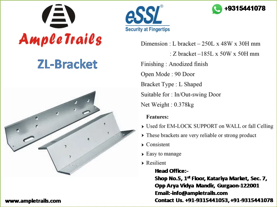 ZL-Bracket for EM Lock Access Control System