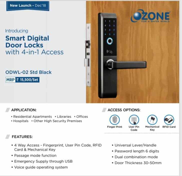 FINGERPRINT DIGITAL LOCK WITH 4 IN 1