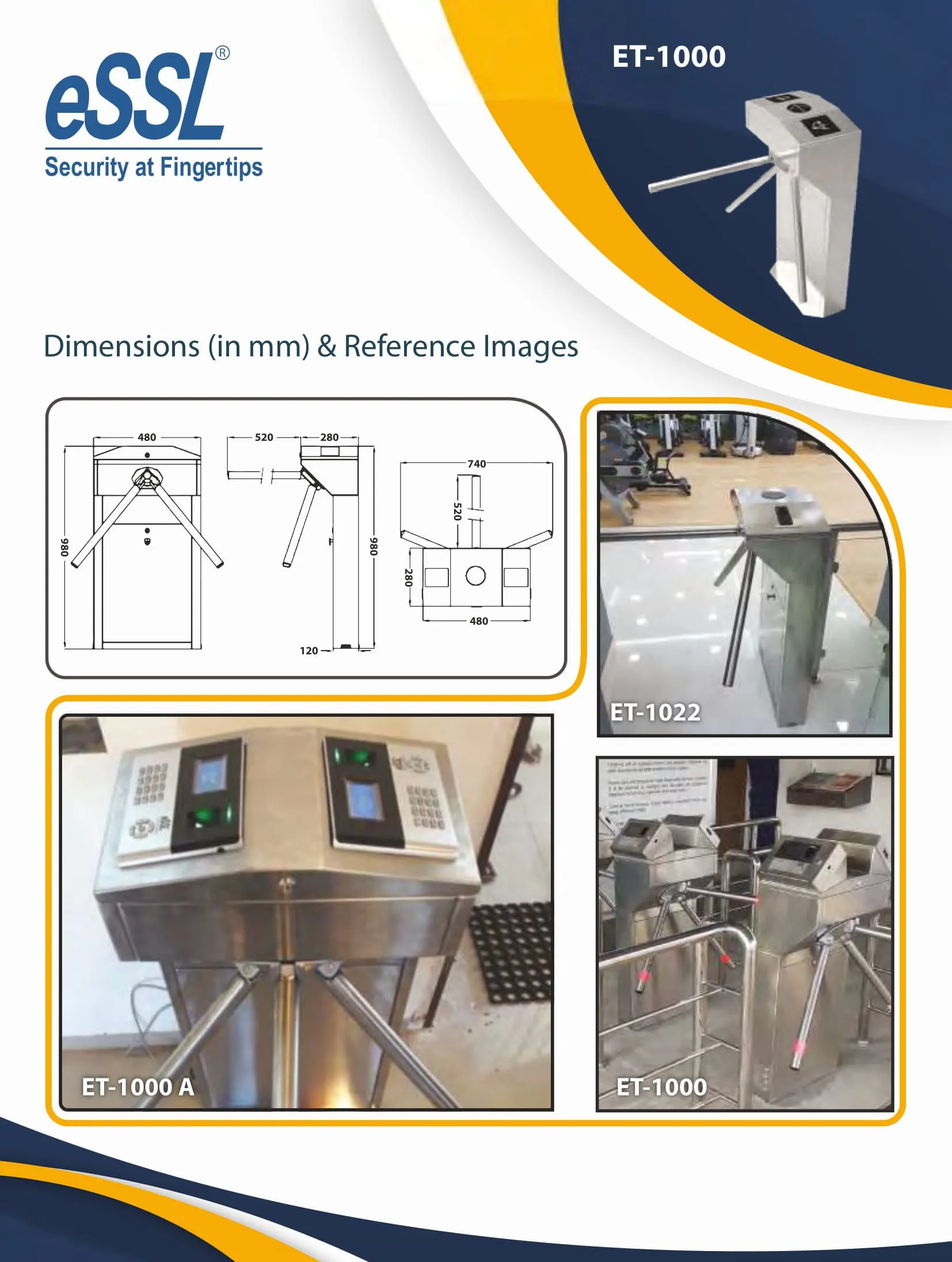 Waist High Turnstile Price India — ET1000