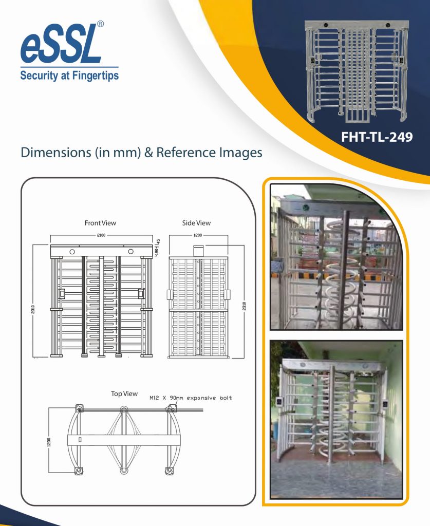 Installation Picture of Full Height Turnstile Double Door