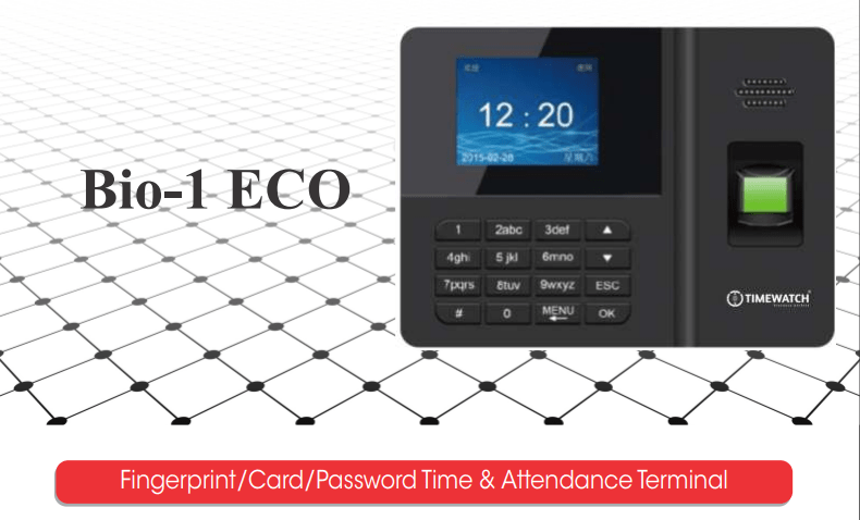 Bio-1 Fingerprint Card Password Time Attendance Machine