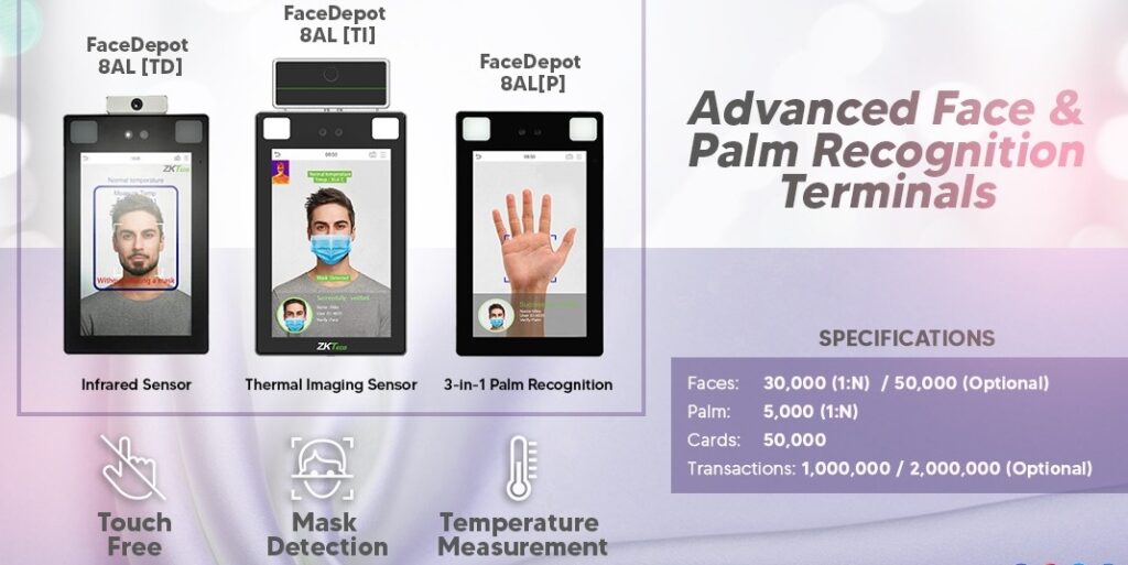 Face Palm Recognition Terminals