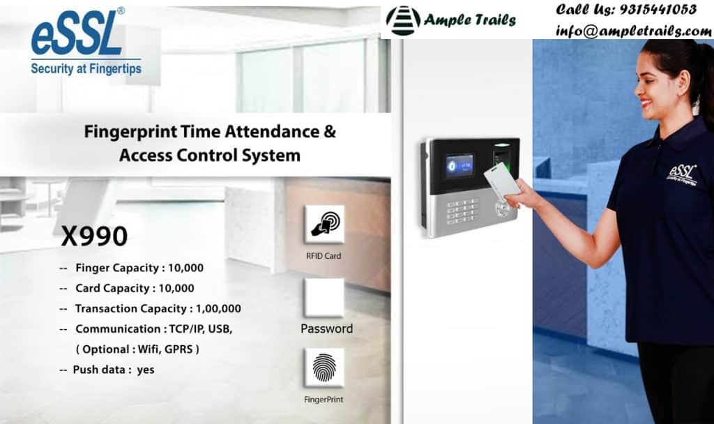 RFID based attendance system eSSL X990A