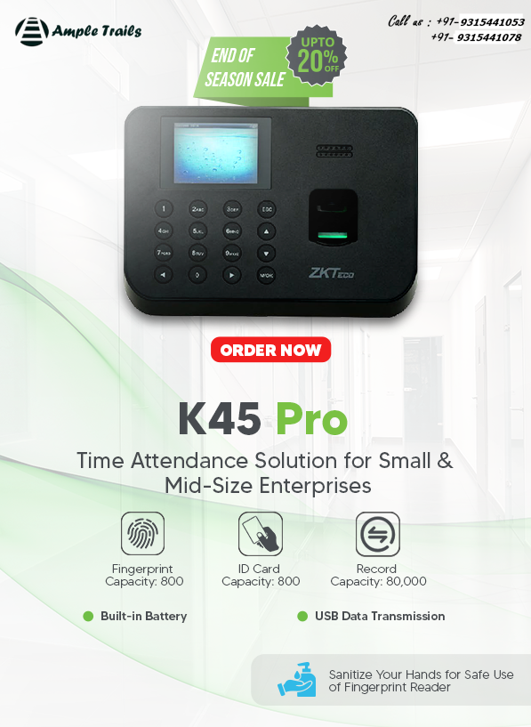 K45 Pro Time Attendance Solution