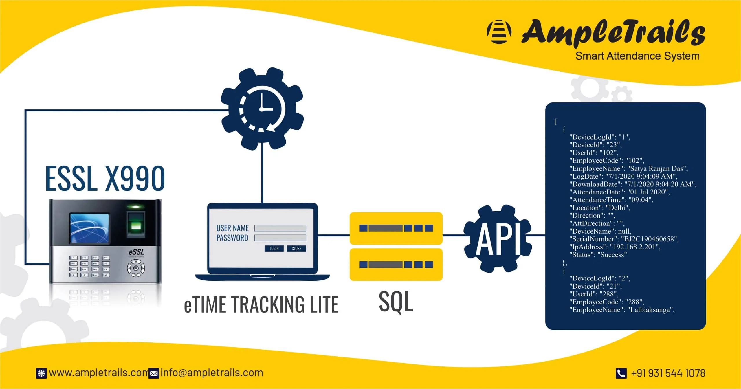 essl biometric web api