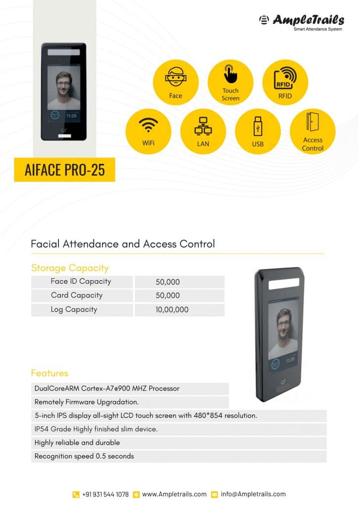 Facial Recognition Biometric Attendance System