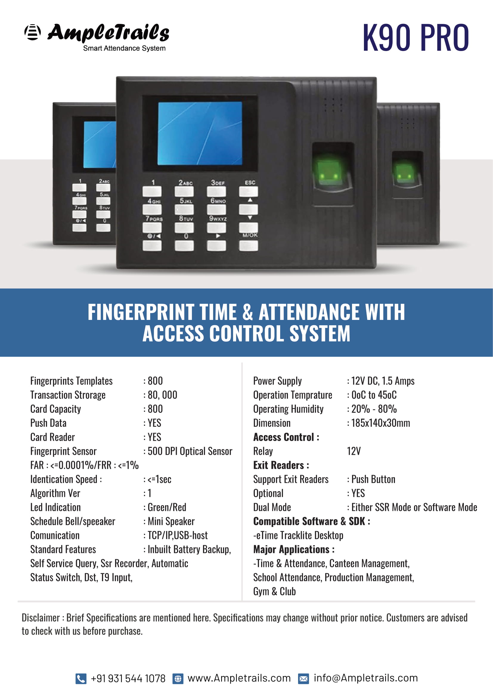 Attendance Machine for Office