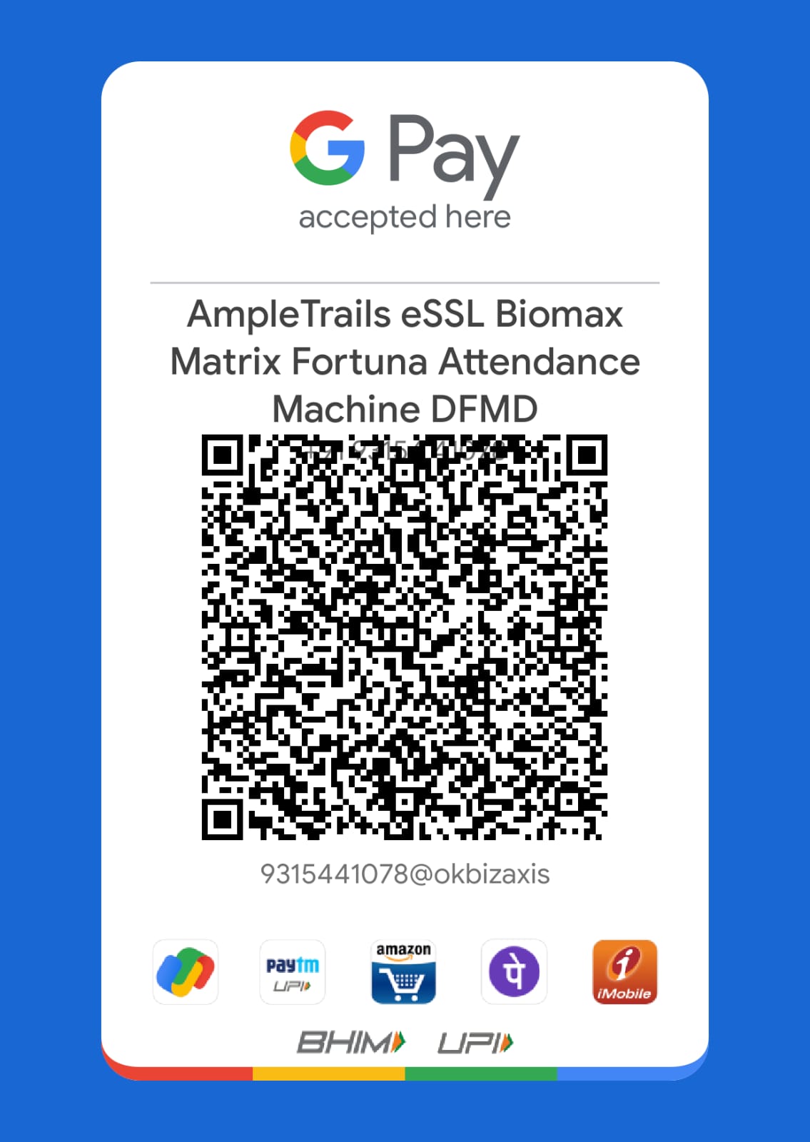 ampletrails Biometric Attendance Machine