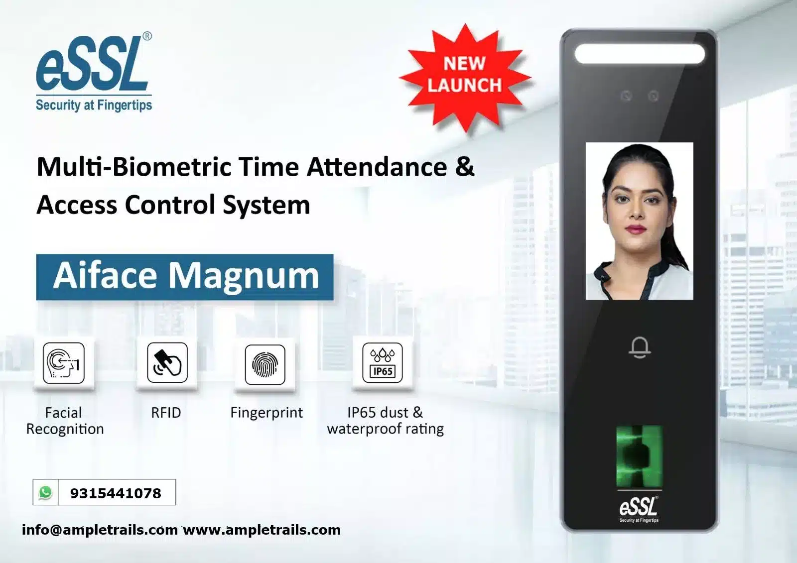 eSSL AIface Magnum biometric face attendance machine