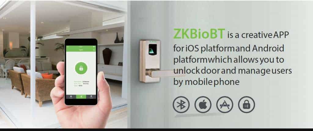 Biometric fingerprint lock with Bluetooth App ML10DB eSSL ZKBioBT