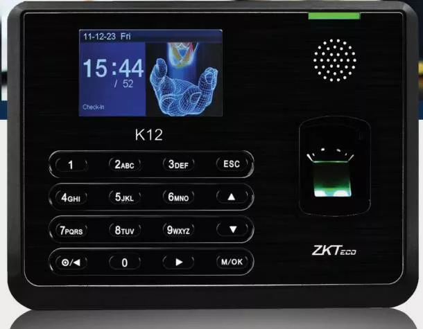 K12 ZKTecho Fingerprint time attendance machine