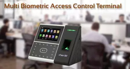 Multi Bio uface 302 with face and fingerprint recognition access control system