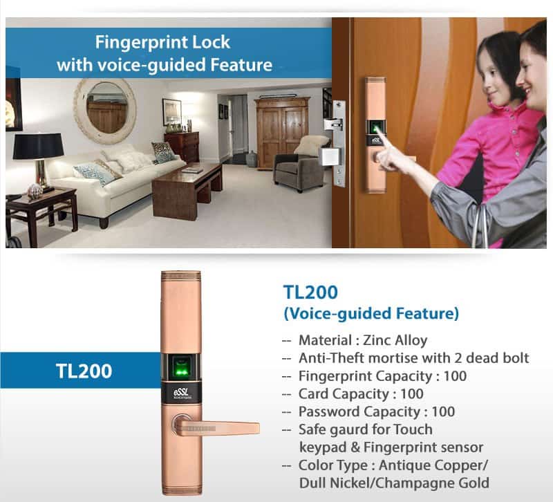 Fingerprint Lock for Villas eSSL TL200