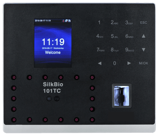 SilkBio101TC Face Fingerprint Attendance Machine Battery Backup