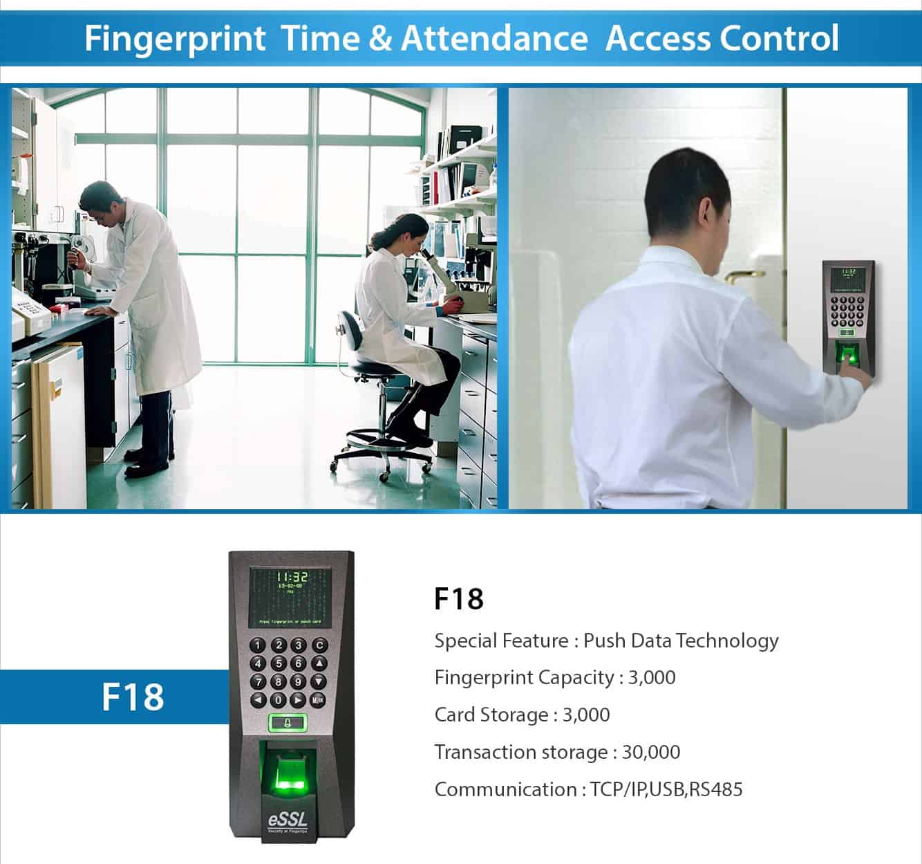 Fingerprint Time Attendance Access Control eSSL F18.jpg