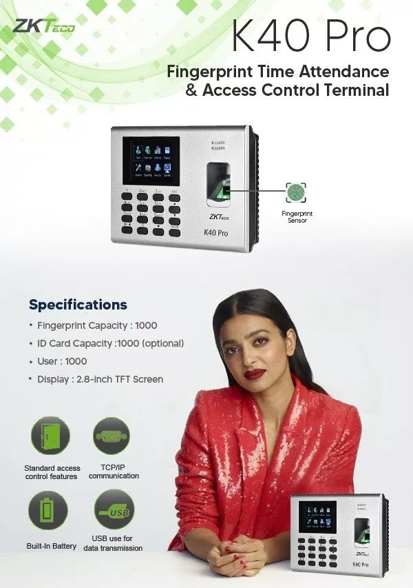 Biometric K40 Zkteco