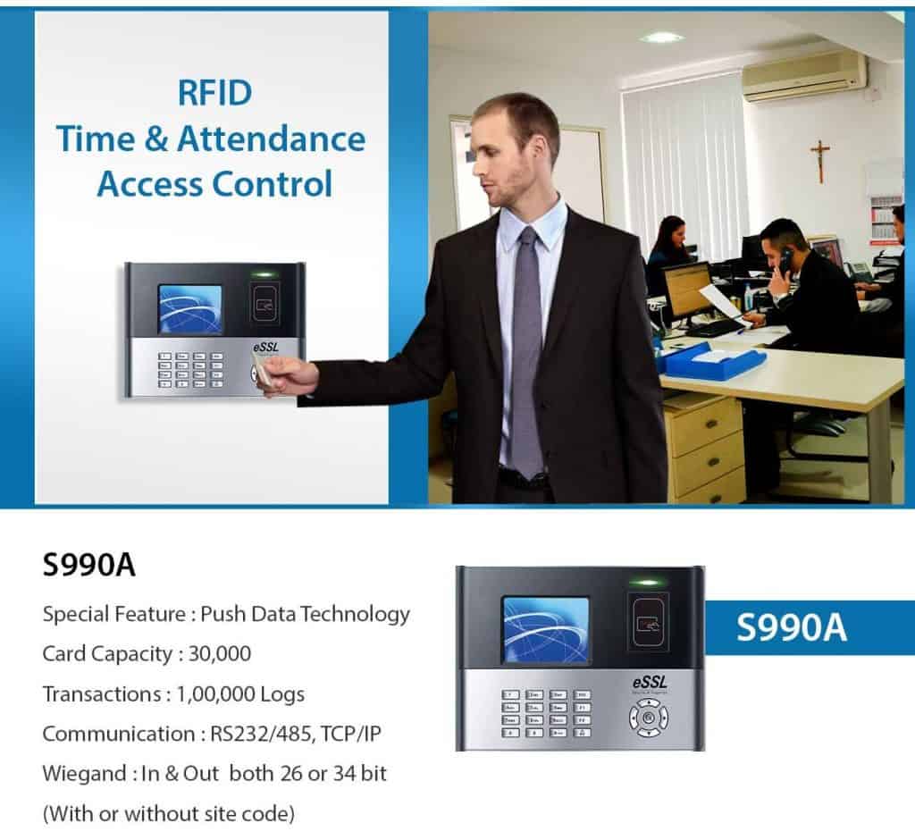 RFID Card Attendance Machine eSSL S990A