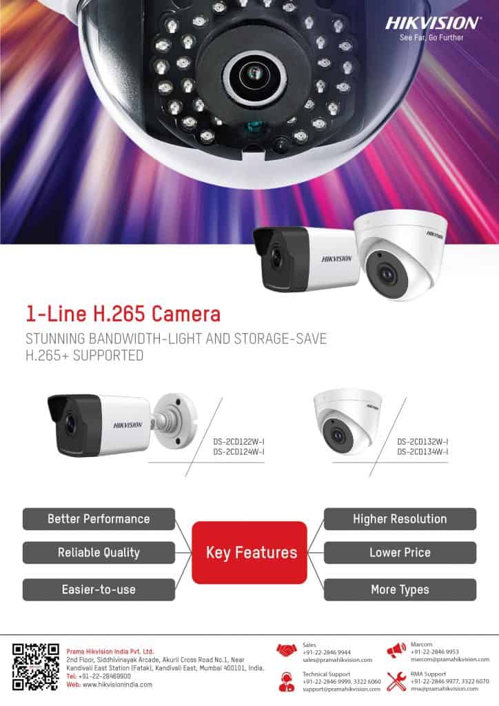 Hikvision's 1-Line H.265 Camera