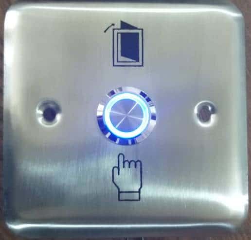 Push button with light