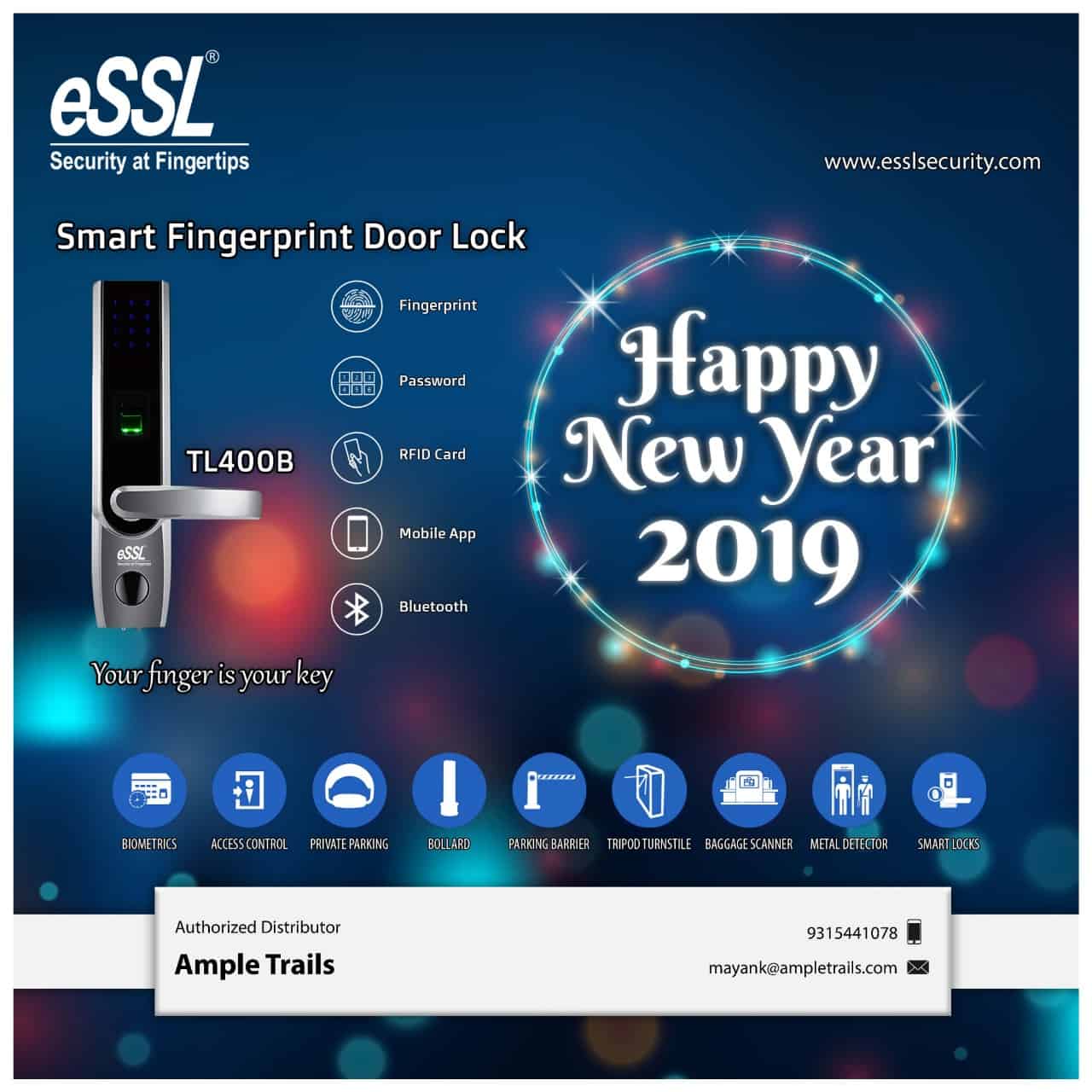 eSSL Fingerprint Digital Door Lock in Gurgaon, डिजिटल दरवाजा वाला लॉक