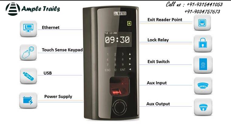 biometric attendance system with door access control