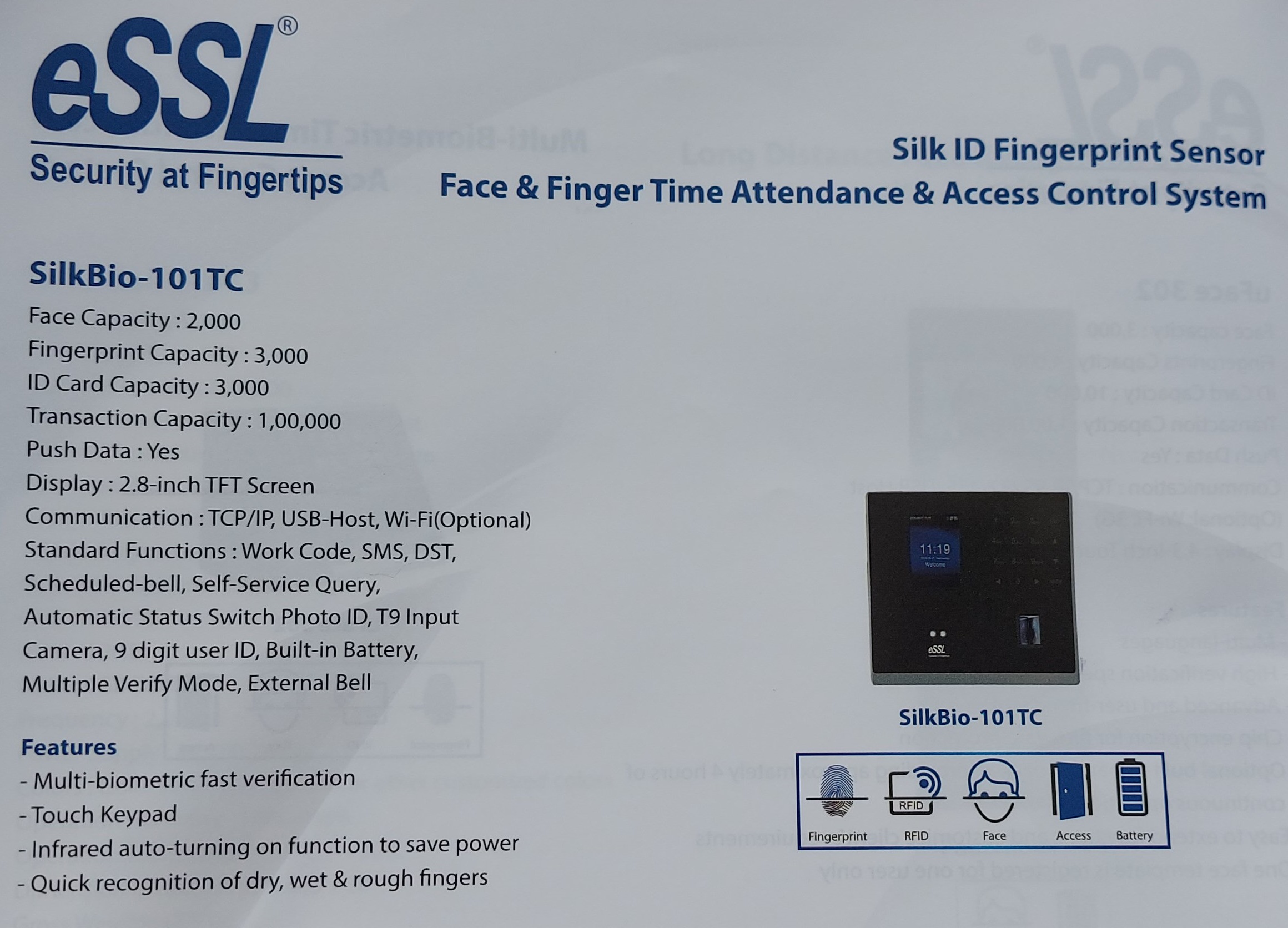 face & finger attendance system