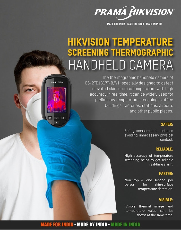 Hikvisions Temperature Screening Thermographic Handheld Camera