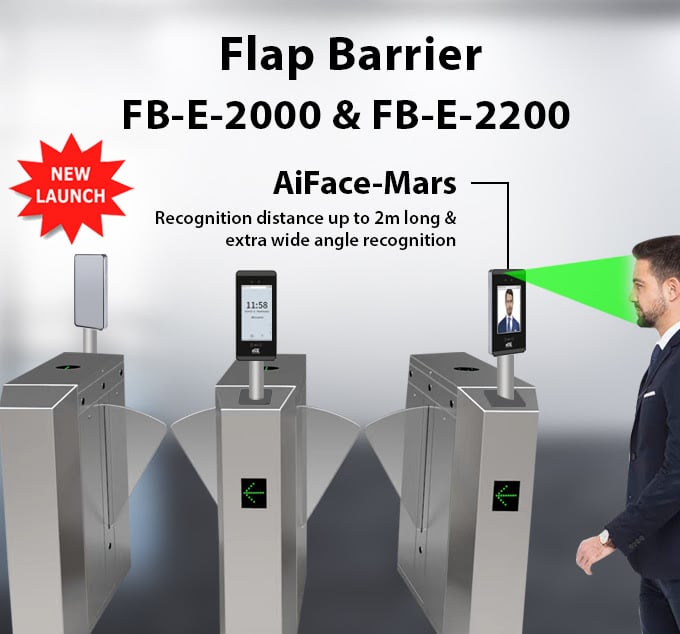 Flap Barriers with AiFace Mars