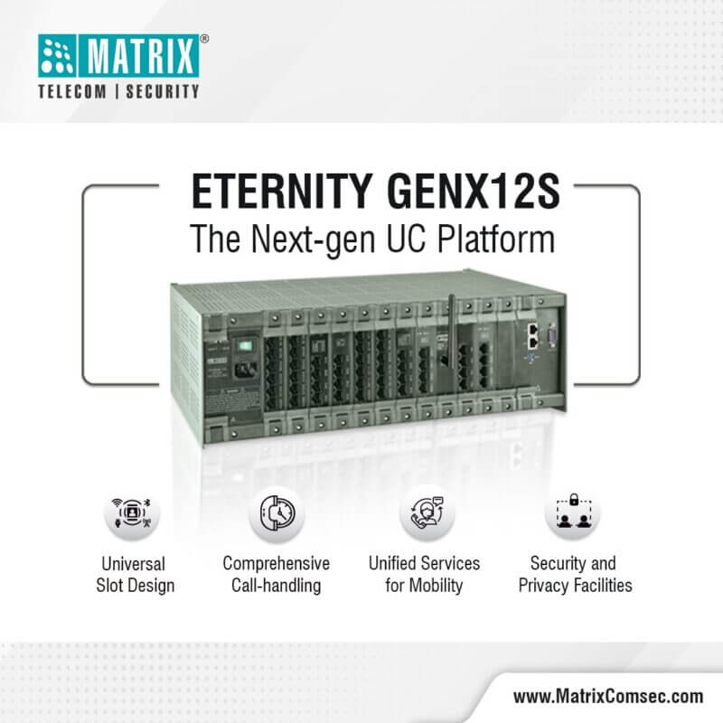 Matrix Digital Eternity GENX12S EPABX System