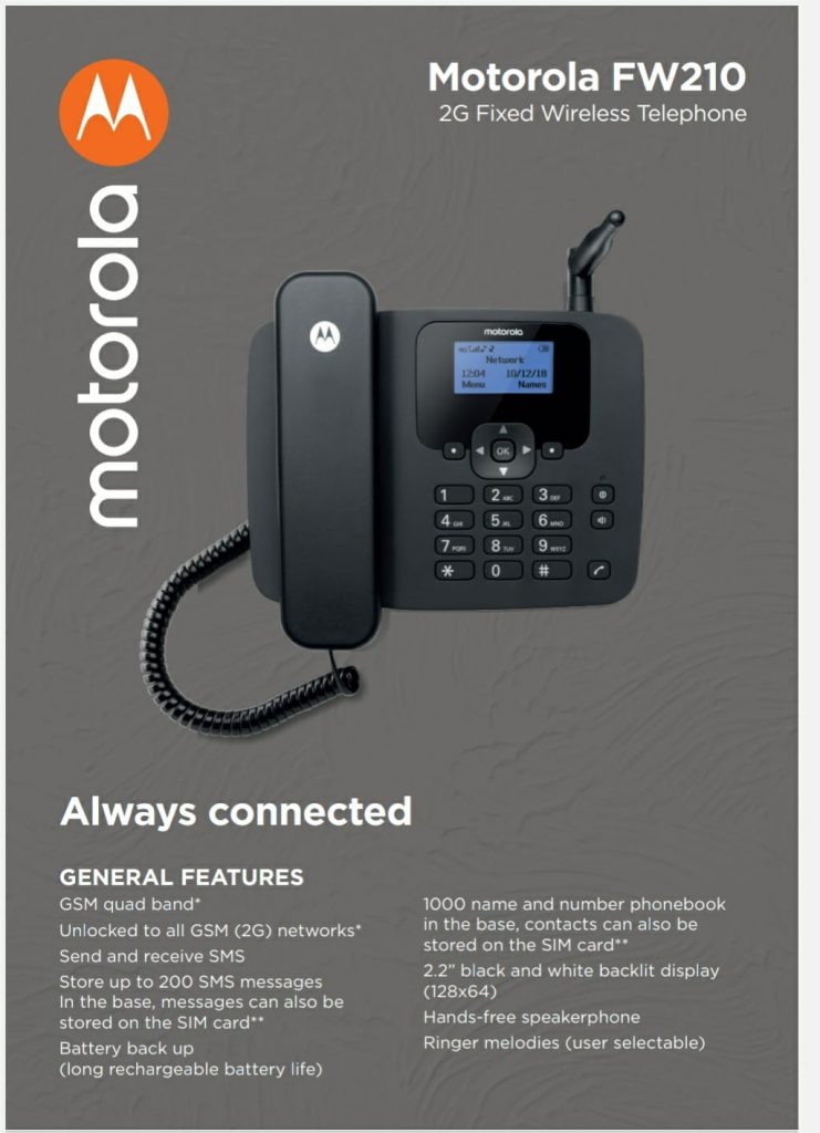 Motorola FW210 2G Fixed Wireless Telephone