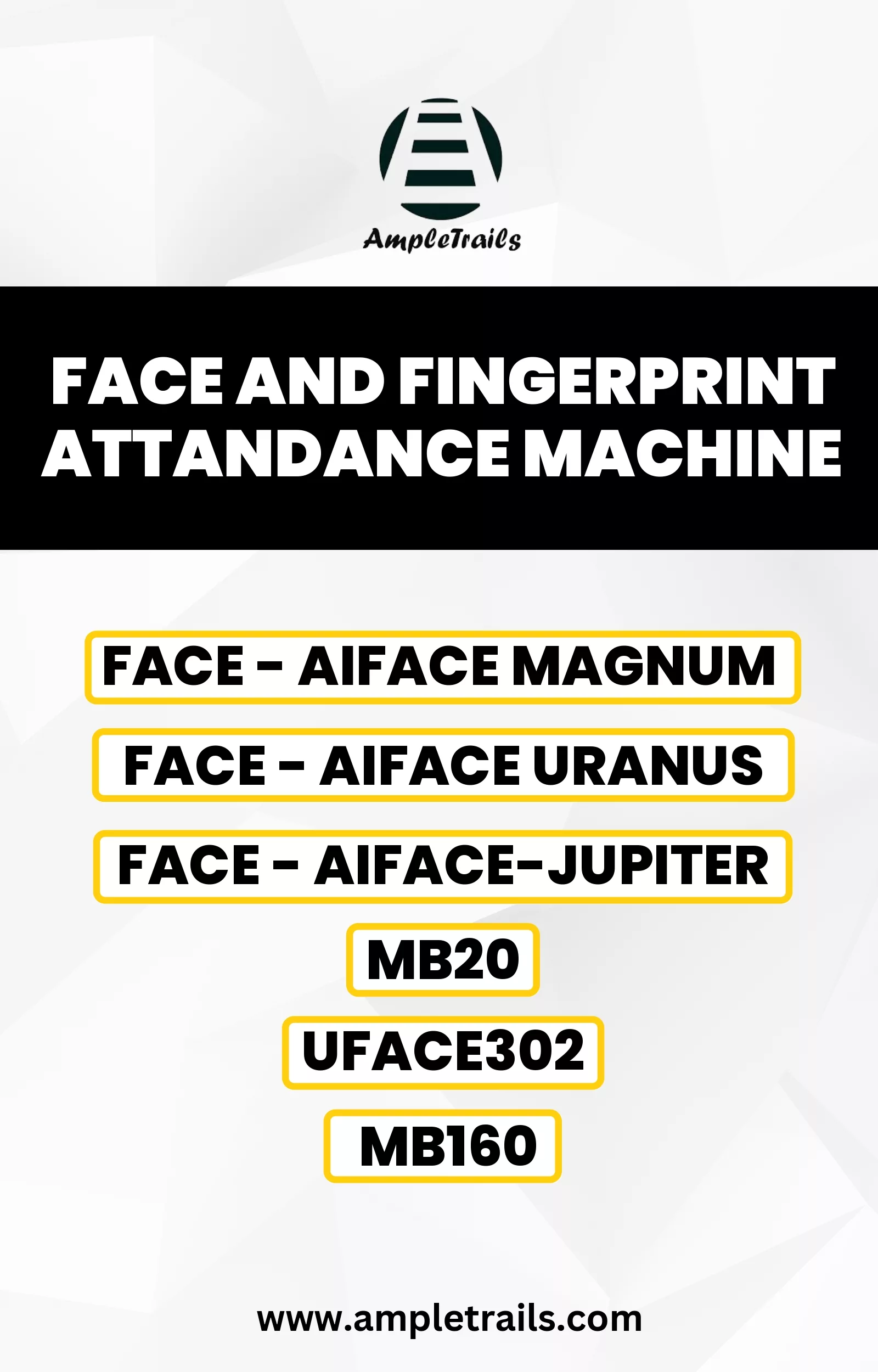Biometric Face Attendance Machine