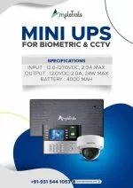 Mini UPS for Biometric Attendance Machine