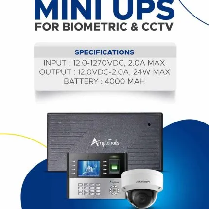 Mini UPS for Biometric Attendance Machine