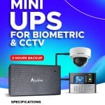 Mini UPS for Biometric Attendance Machine