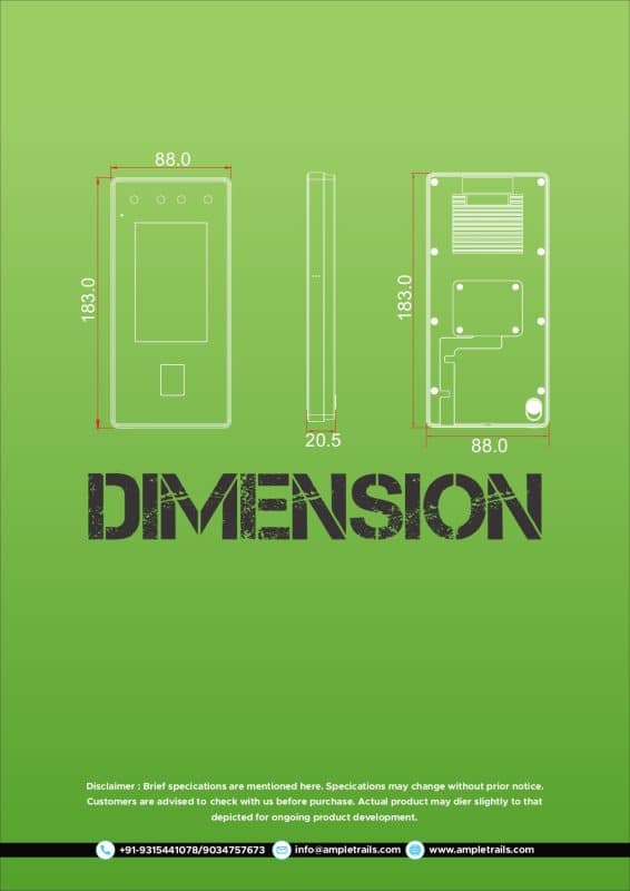 Aiface Eris Dimentions