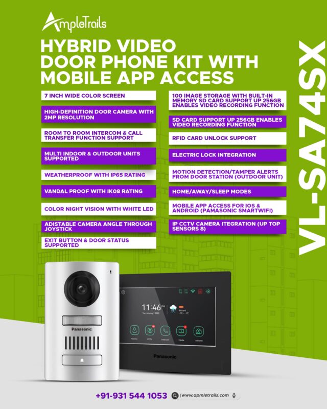 Panasonic Hybrid Video Door Phone with Mobile App