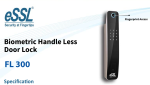 Biometric door lock for home eSSL FL300