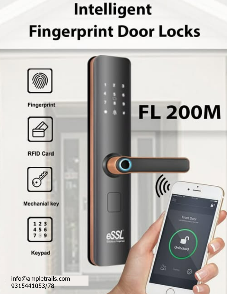 Buy Best Digital Door Lock for Home eSSL FL200M Fingerprint