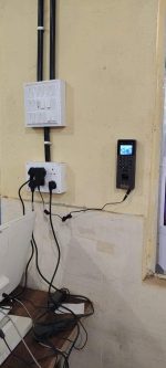 Touchless Biometric Attendance System Front View