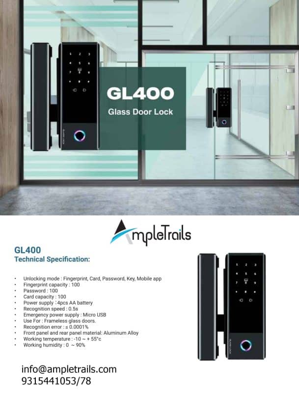 eSSL GL400 Fingerprint Door Lock