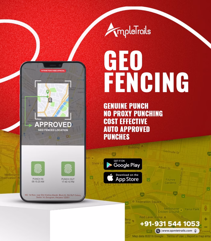 Face Recognition Mobile Attendance App with Geo Fencing Punching